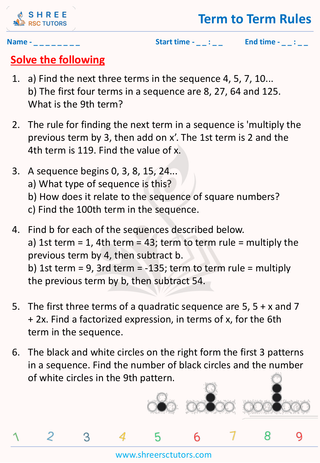 Term To Term Rules (5)