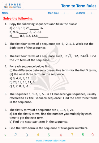 Term To Term Rules (4)