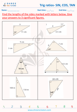 Trig Ratios  SIN, COS, TAN (5)