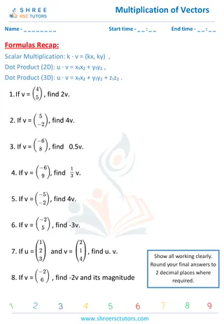 Multiplication Of Vectors 2