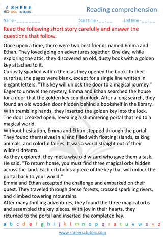 Reading Comprehension 8