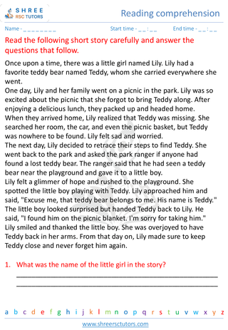 Reading Comprehension 7