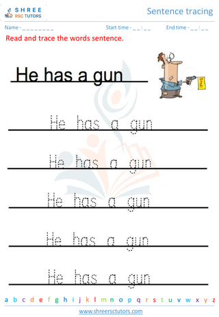 Sentence Tracing 8