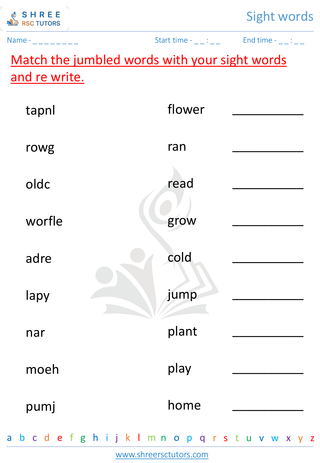 Sight Words 4