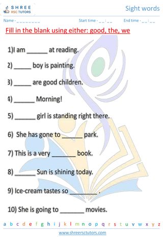 Sight Words 1