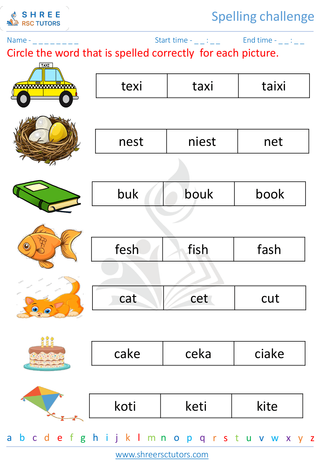 Spelling Challenge 1