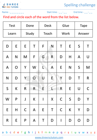 Spelling Challenge 2