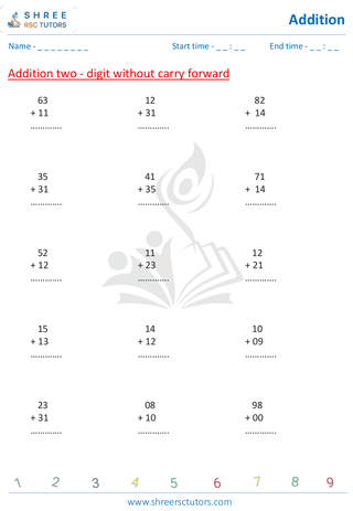 Addition Without Carry Forward 7