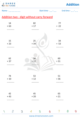 Addition Without Carry Forward 3