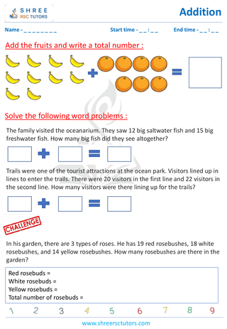 Addition Word Problems  (4)