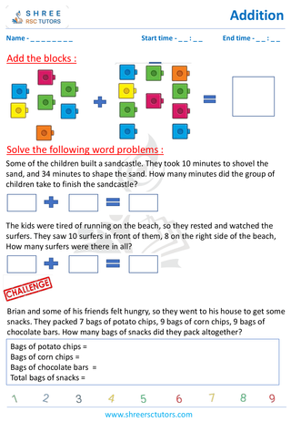 Addition Word Problems  (8)