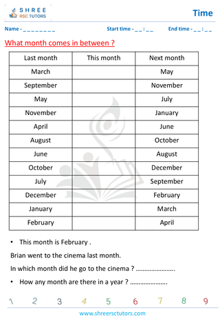Months In A Year (3)
