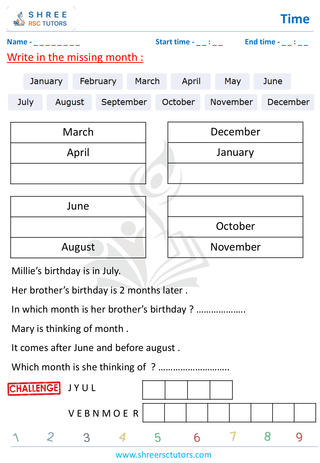 Months In A Year (2)