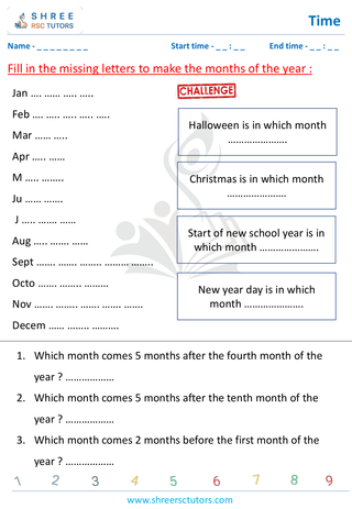Months In A Year (4)
