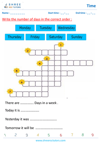 Learn All Week Days (7)