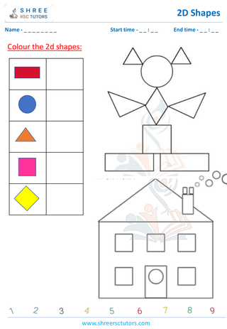 Colour 2D Shapes Grade 1 2