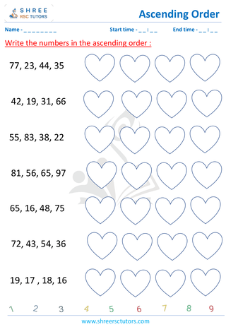 Arrange 4 Numbers In Ascending Order (6)