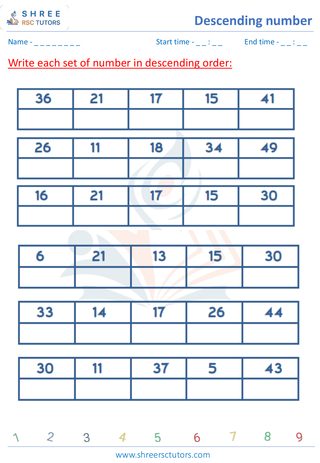 Arrange 4 Numbers In Descending Order (5)