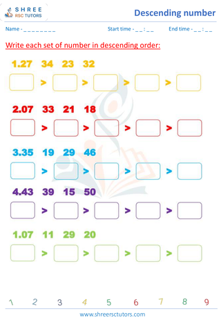 Arrange 4 Numbers In Descending Order (11)