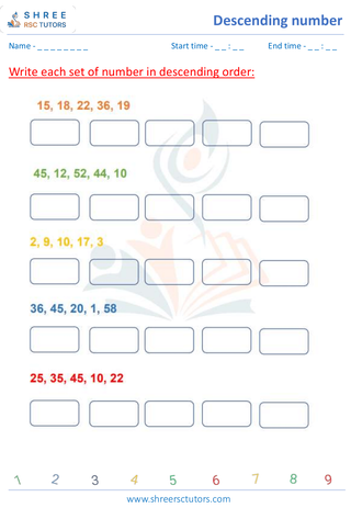 Arrange 4 Numbers In Descending Order (7)