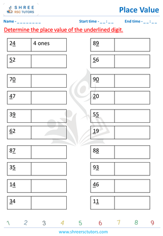 Place Value 2 Digit  (10)