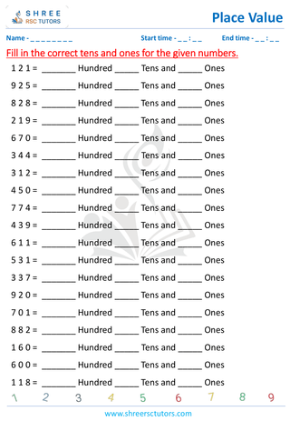 Place Value 3 Digit (9)