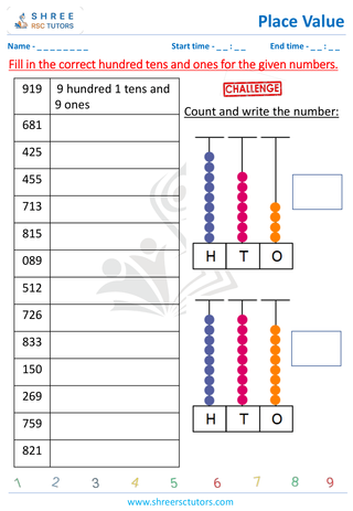 Place Value 3 Digit (8)