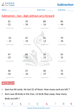Subtraction Without Carry (6)