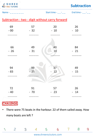 Subtraction Without Carry (2)