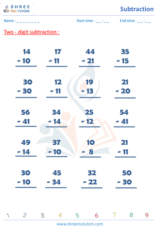 Subtraction Without Carry (10)