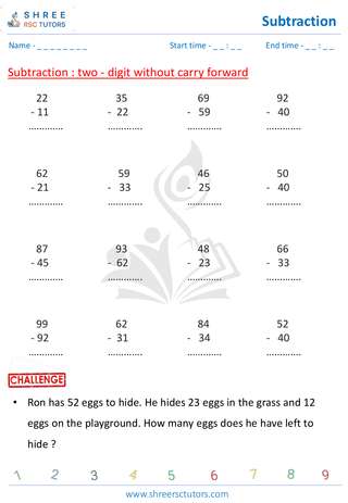 Subtraction Without Carry (4)
