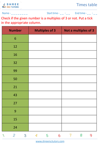 Practice 2 And 3 Times Table 4