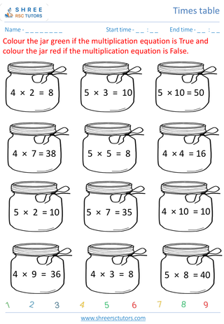 Practice 4 And 5 Time Tables 3