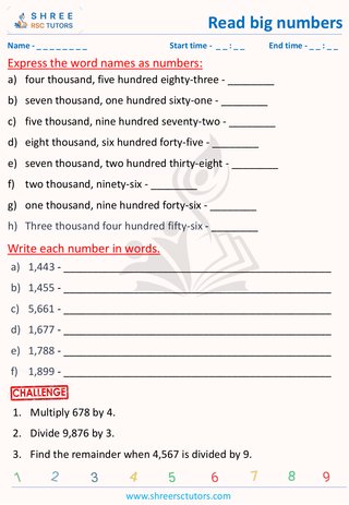 Read 4 Digit Numbers (3) (2) (2)