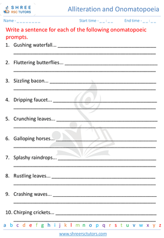 Alliteration And Onomatopoeia 9