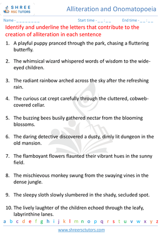 Alliteration And Onomatopoeia 8