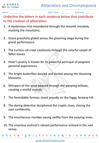 Alliteration And Onomatopoeia 4