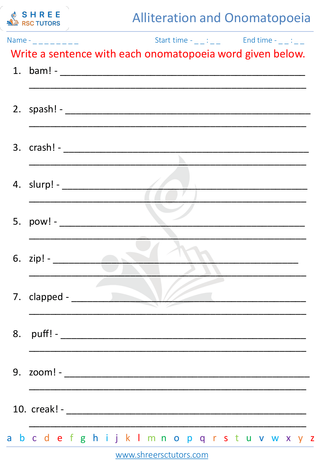 Alliteration And Onomatopoeia 2