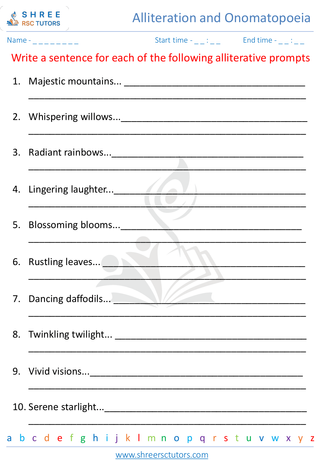 Alliteration And Onomatopoeia 5