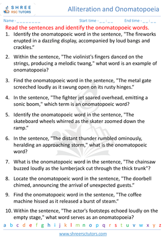 Alliteration And Onomatopoeia 1