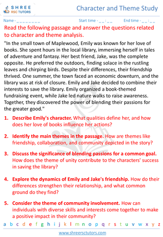 Character And Theme Study 5