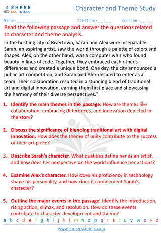 Character And Theme Study 6