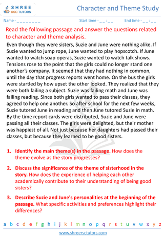 Character And Theme Study 3