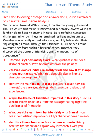 Character And Theme Study 2