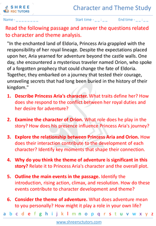 Character And Theme Study 1