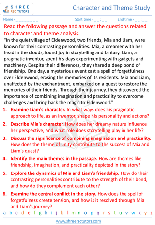 Character And Theme Study 7