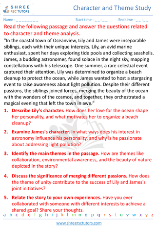 Character And Theme Study 8