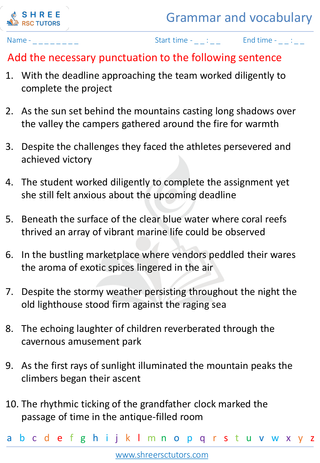 Grammar And Vocabulary 5