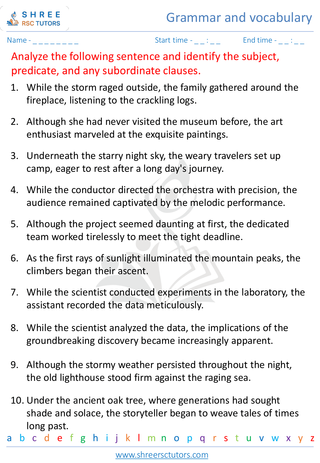 Grammar And Vocabulary 1