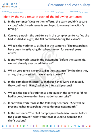 Grammar And Vocabulary 8